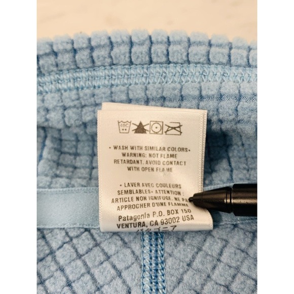 Patagonia R1 Regulator Jacket Women XS Light Blue Full Zip Polartec Waffle EUC - Picture 9 of 13